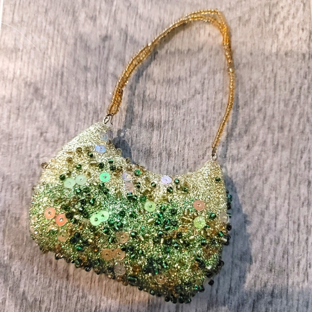 Mini Vintage Bag Lovetobag Ministine and Rhinestones Decor Bag